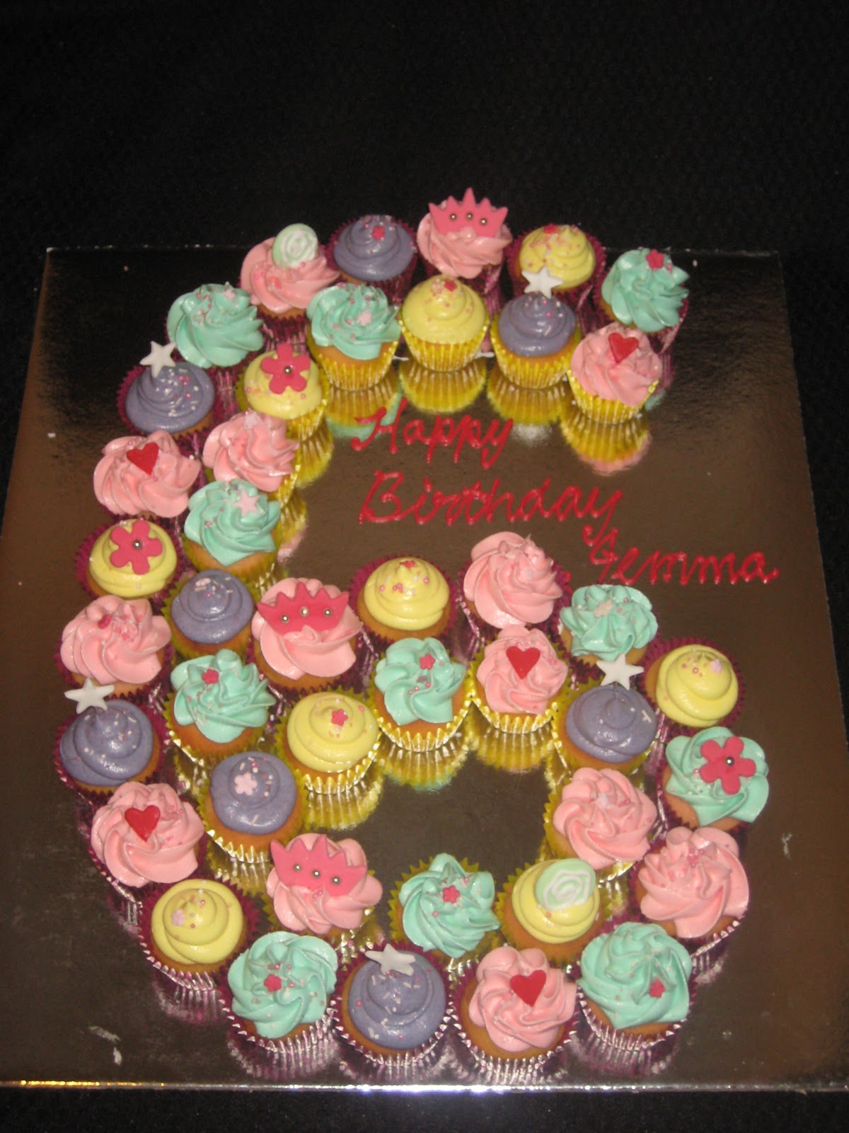 Little Girl Birthday Cupcake Cakes