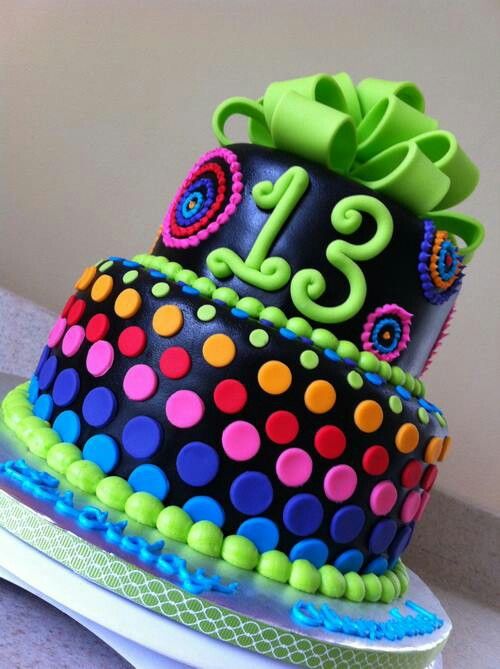 12 Bright Neon Cakes Photo - Bright Colors Birthday Cake, Neon Wedding ...