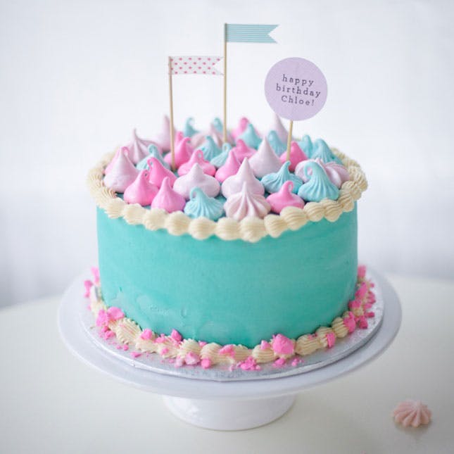 Pastel Birthday Cake