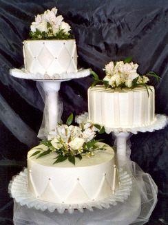 Separate Tier Wedding Cakes