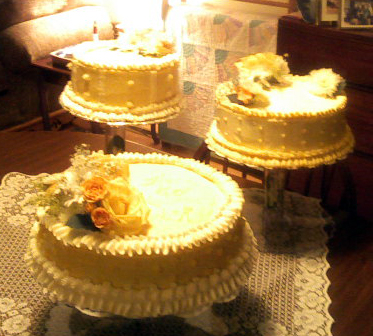 Separate Tier Wedding Cakes