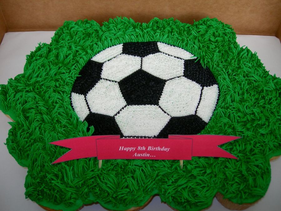 Soccer Ball Cupcake Cake