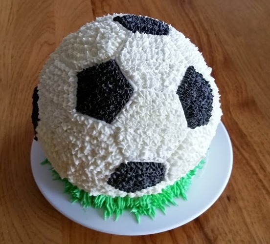 Soccer Ball Cupcake Cake