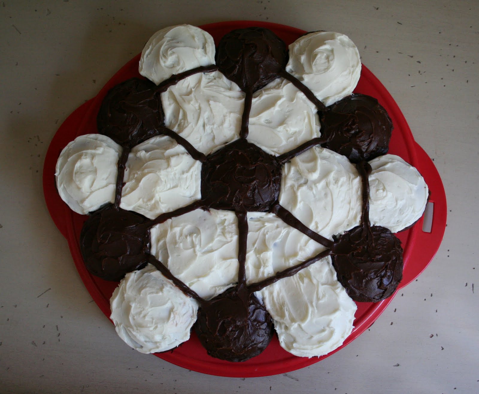 Soccer Cupcake Cake Ideas