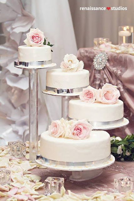 13 Photos of Separate Cakes Wedding Cake