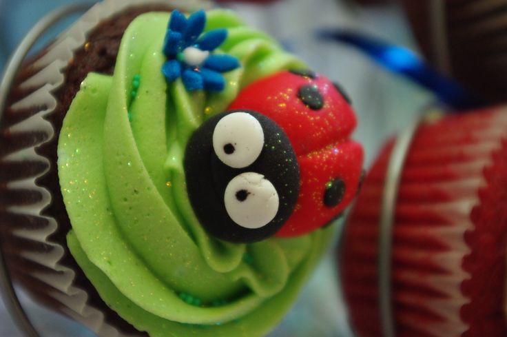 Sugar Ladybugs for Cupcakes