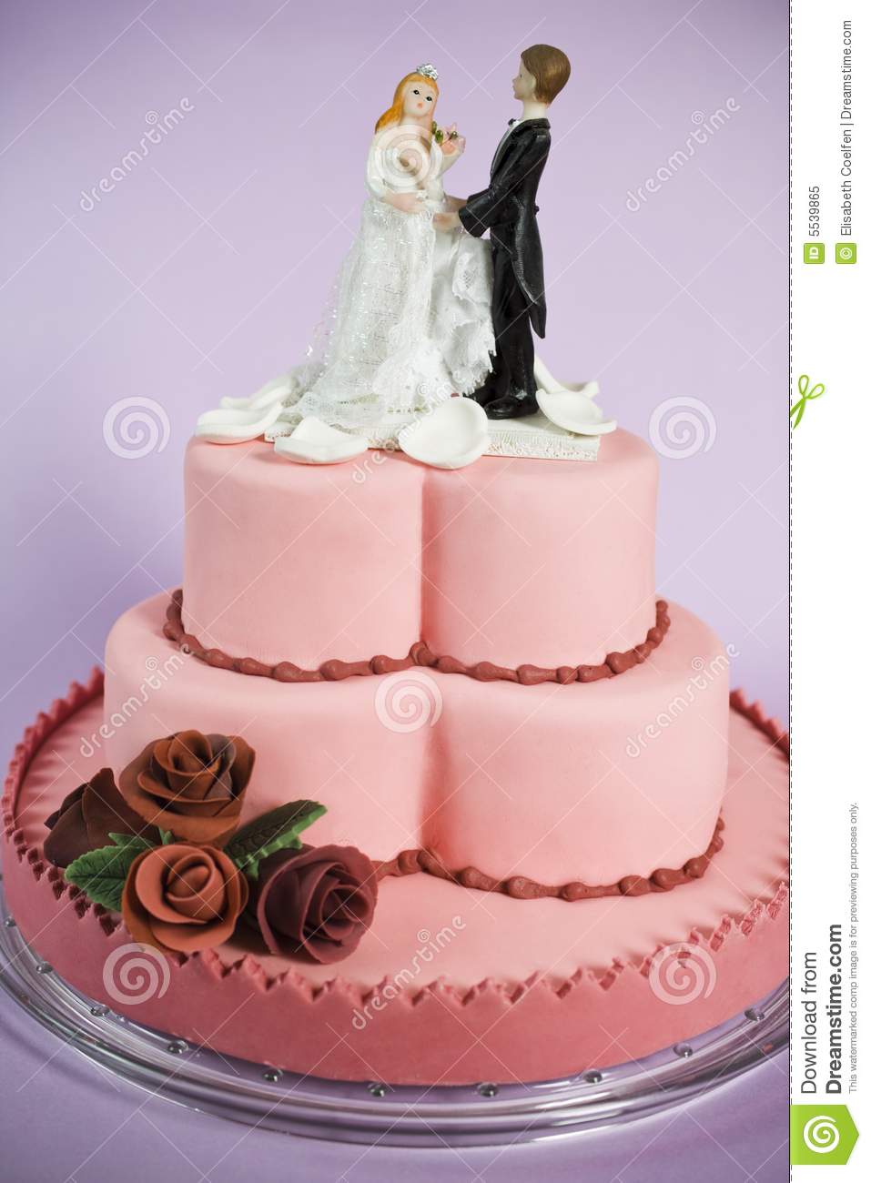 Valentine's Theme Wedding Cake