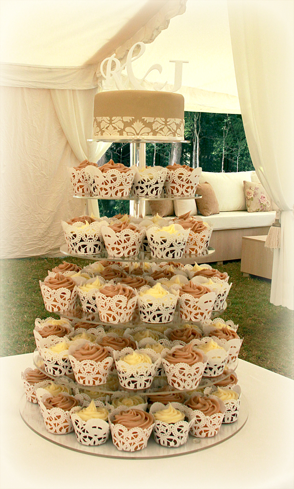 Wedding Cupcake Tower Cake