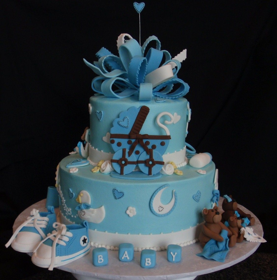 Baby Boy Shower Cake Decorations