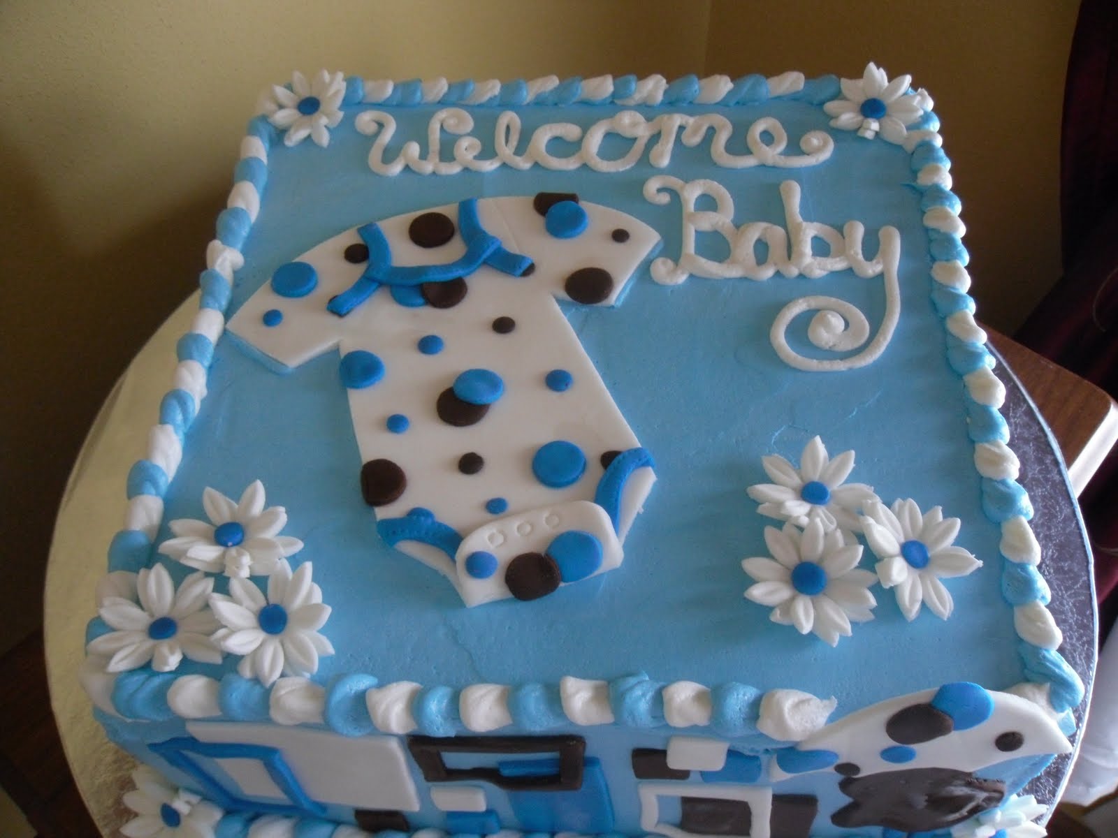 Baby Boy Shower Cake Decorations