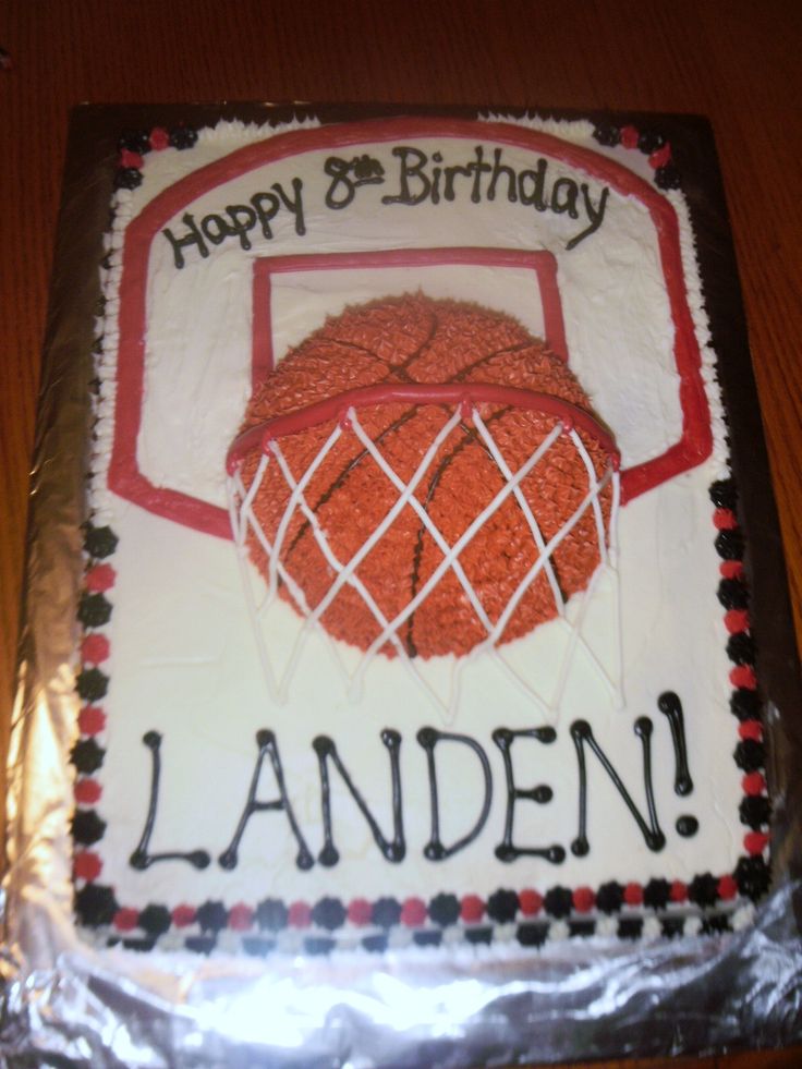 Basketball Birthday Cake