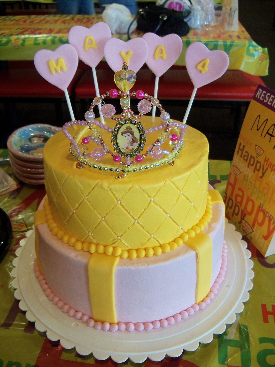 Beauty and the Beast Themed Birthday Cake