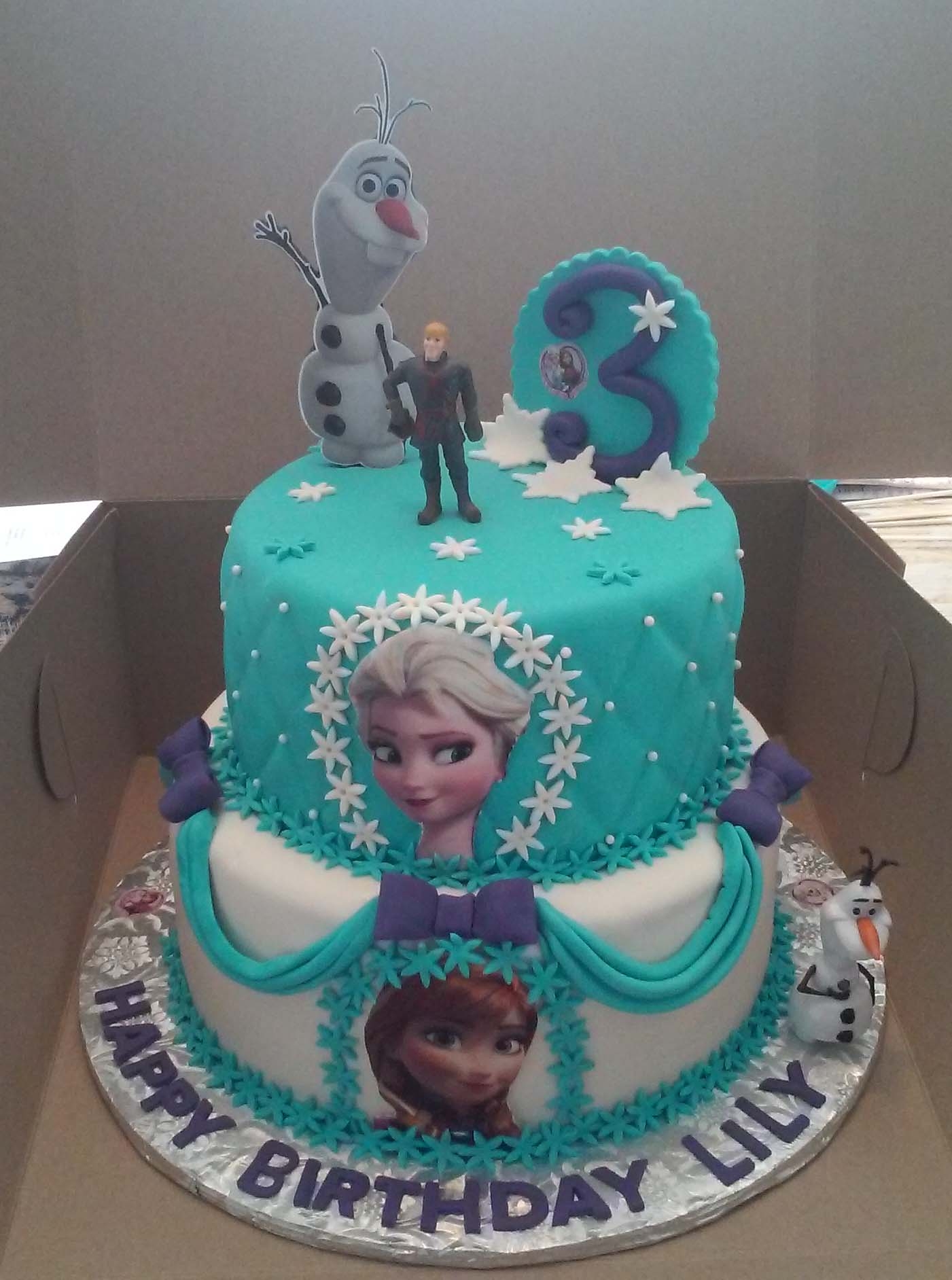 Birthday Cake Anna and Elsa Frozen