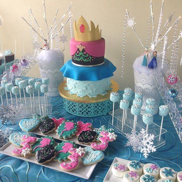 Birthday Cake Anna and Elsa Frozen