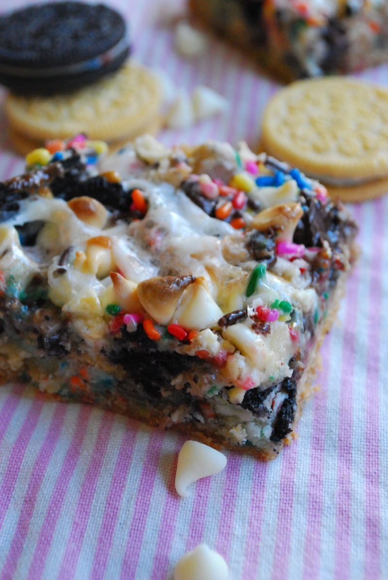 Birthday Cake Seven Layer Bars