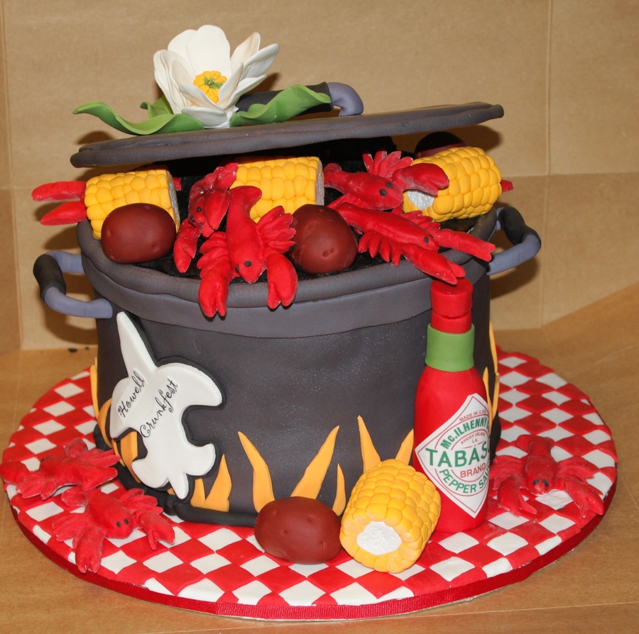 Boil Crawfish Birthday Cake