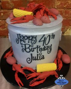 Boil Crawfish Birthday Cake