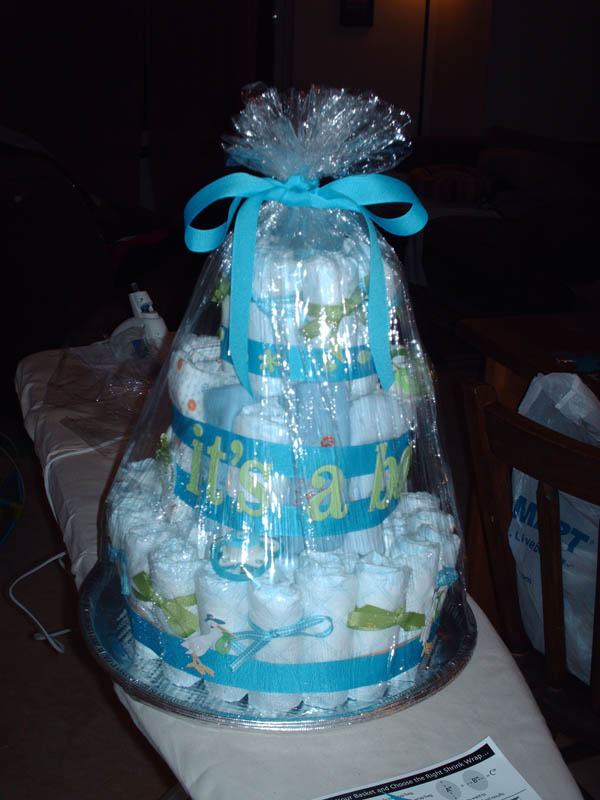 Boy Baby Shower Diaper Cake