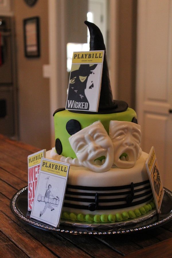 Broadway Musical Themed Birthday Cakes