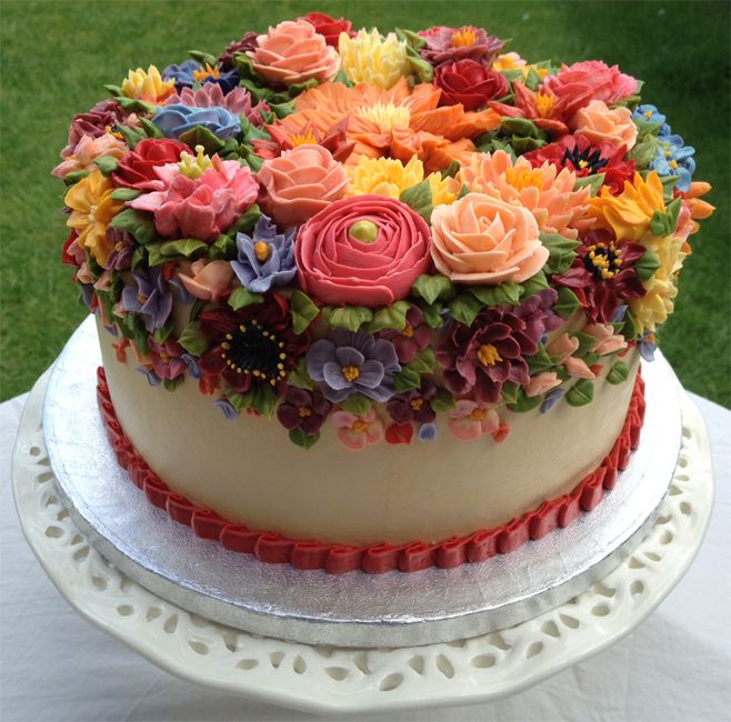 Buttercream Flower Cake