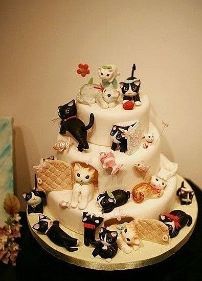 Cat Lady Birthday Cake