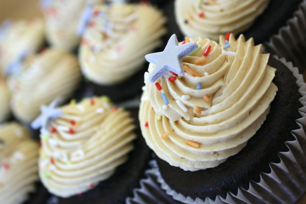 Chocolate Caramel Cupcakes with Buttercream