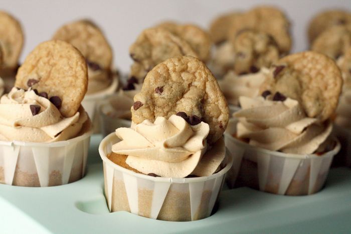 Chocolate Chip Cookie Dough Cupcakes