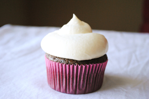 Chocolate Cupcake with Cream