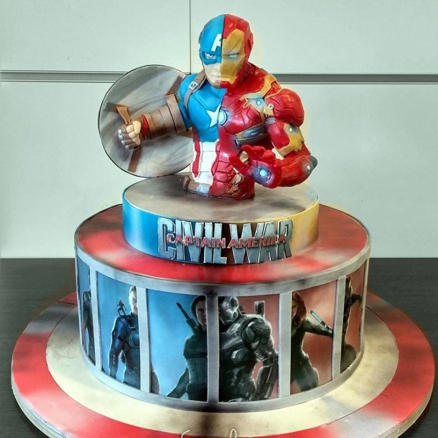 Civil War Captain America Cake