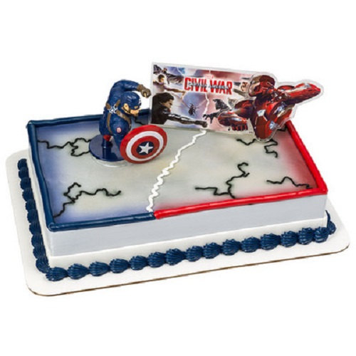 Civil War Captain America Cake