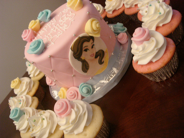 Disney Princess Belle Birthday Cake