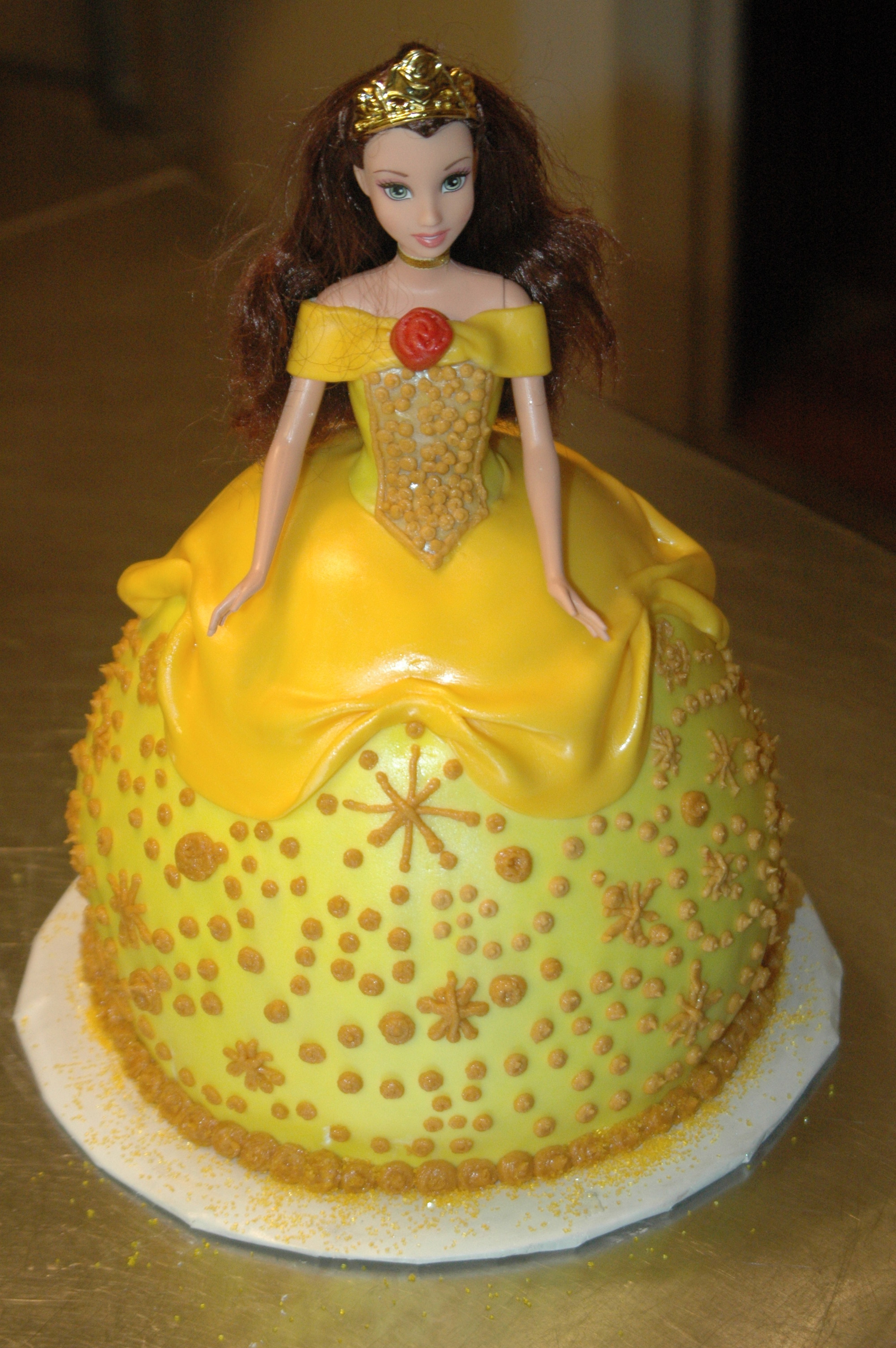 Disney Princess Belle Birthday Cake