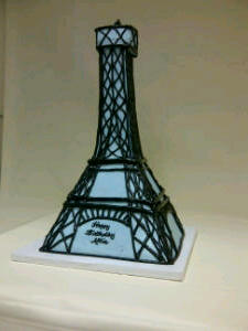 Eiffel Tower Birthday Cake