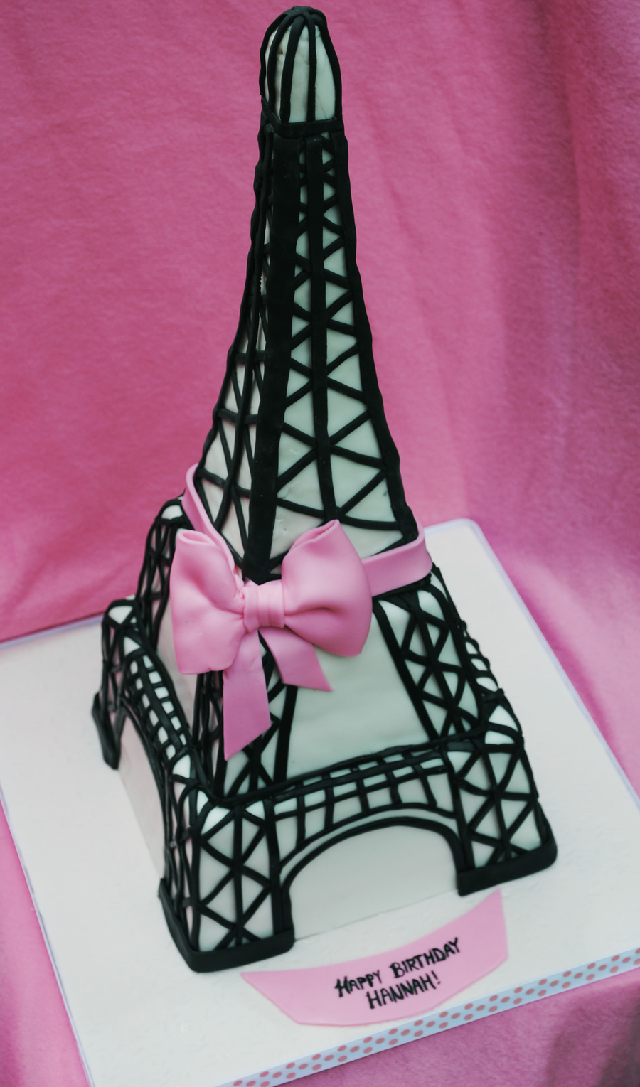 Eiffel Tower Birthday Cake