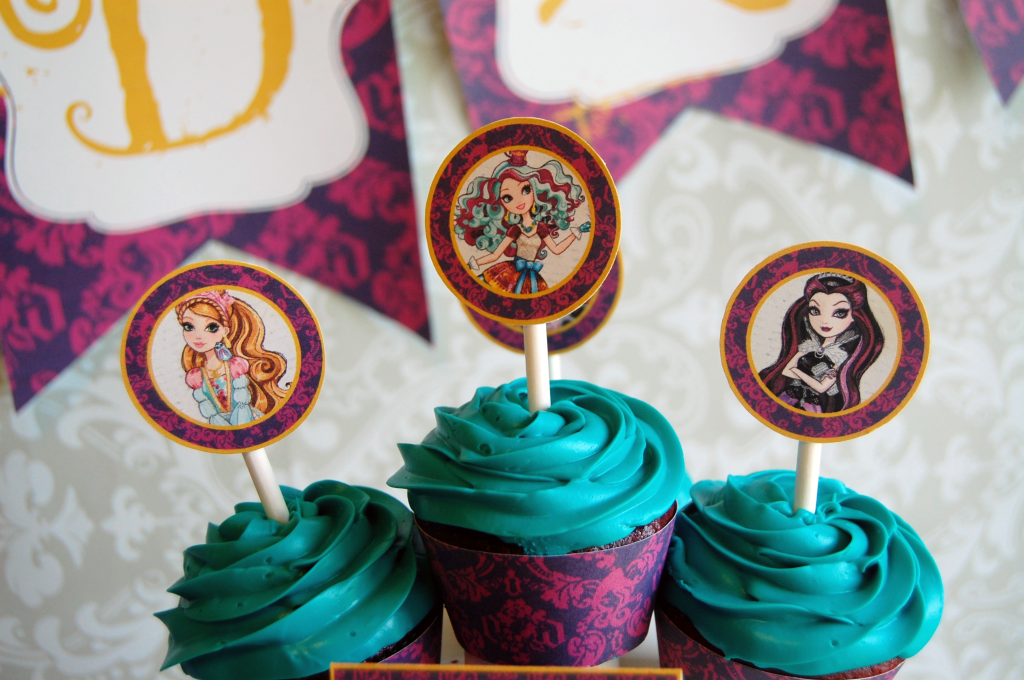 Ever After High Cupcake Toppers