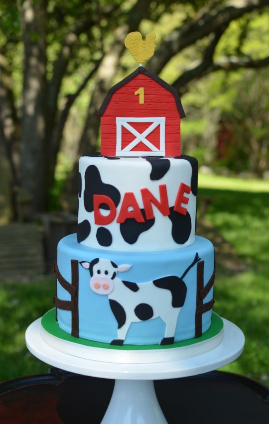 Farm Birthday Cake