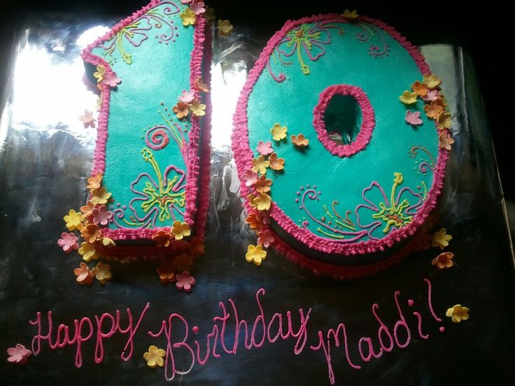 Girls 10th Birthday Cake Ideas