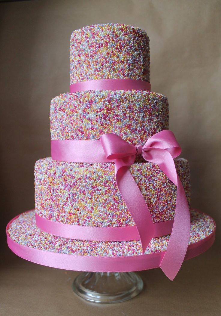 Girls Birthday Cakes Sprinkles