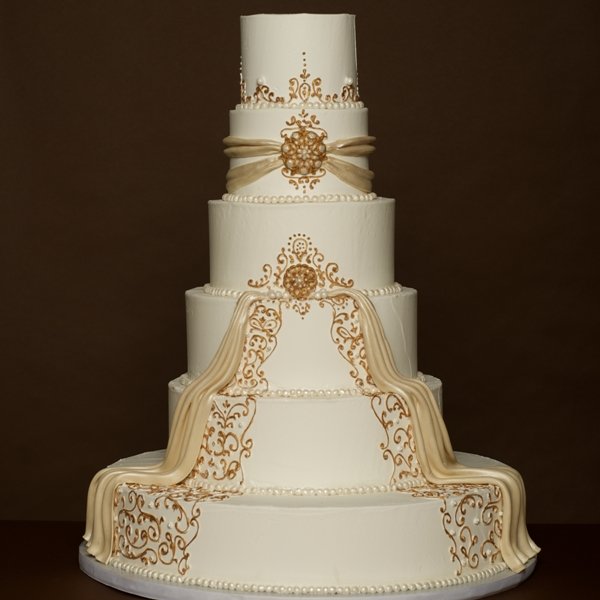 Gold Wedding Cake