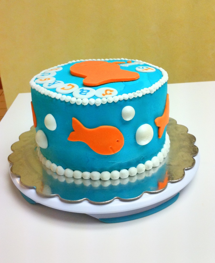 Goldfish Crackers Birthday Cake