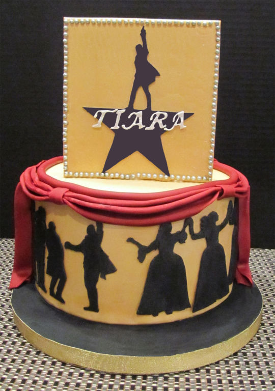 Hamilton Broadway Birthday Cake