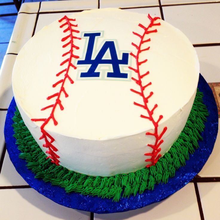 LA Dodgers Birthday Cake