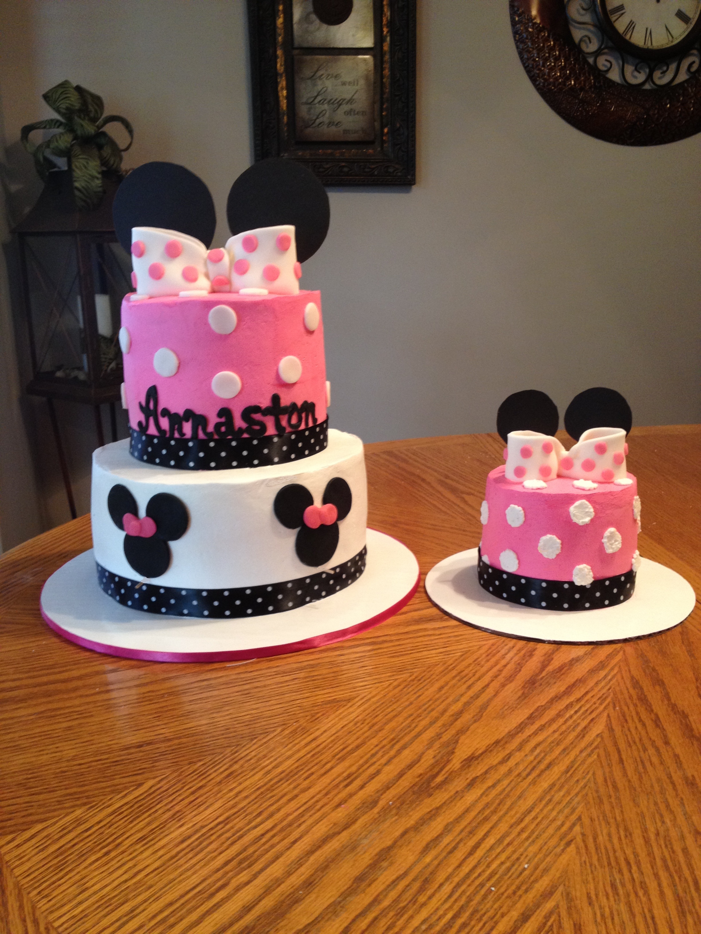 Minnie Mouse First Birthday Smash Cake