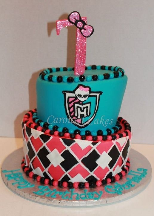 Monster High Topsy Turvy Cake