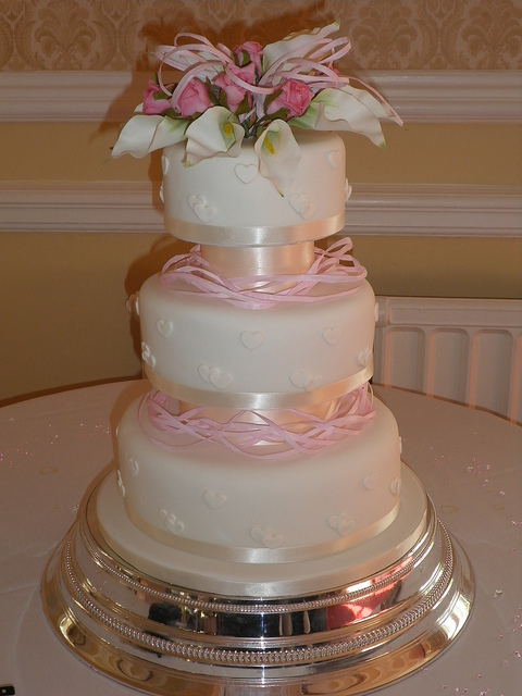 Pink and White Cake