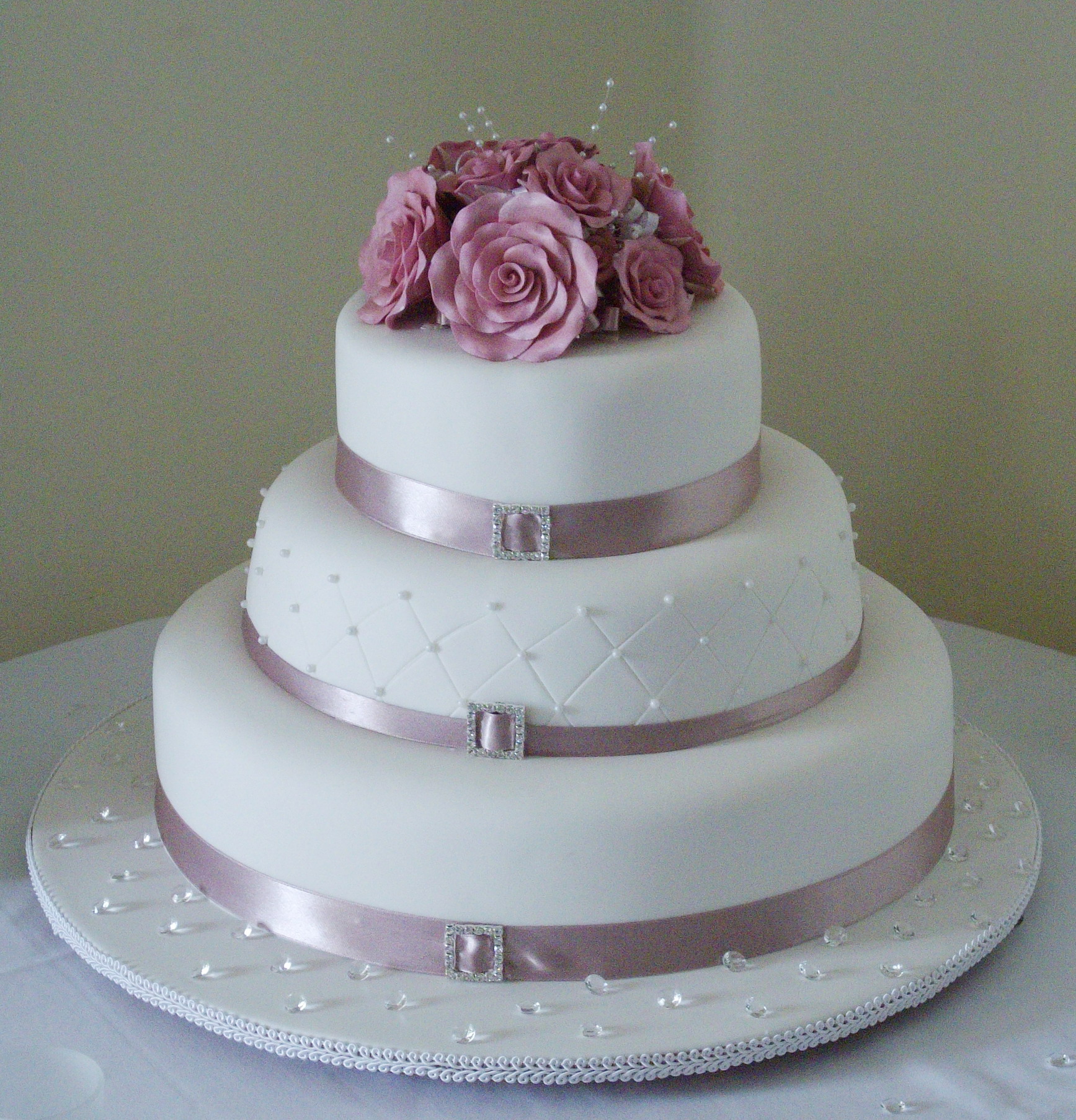 Single Tier Wedding Cake Designs