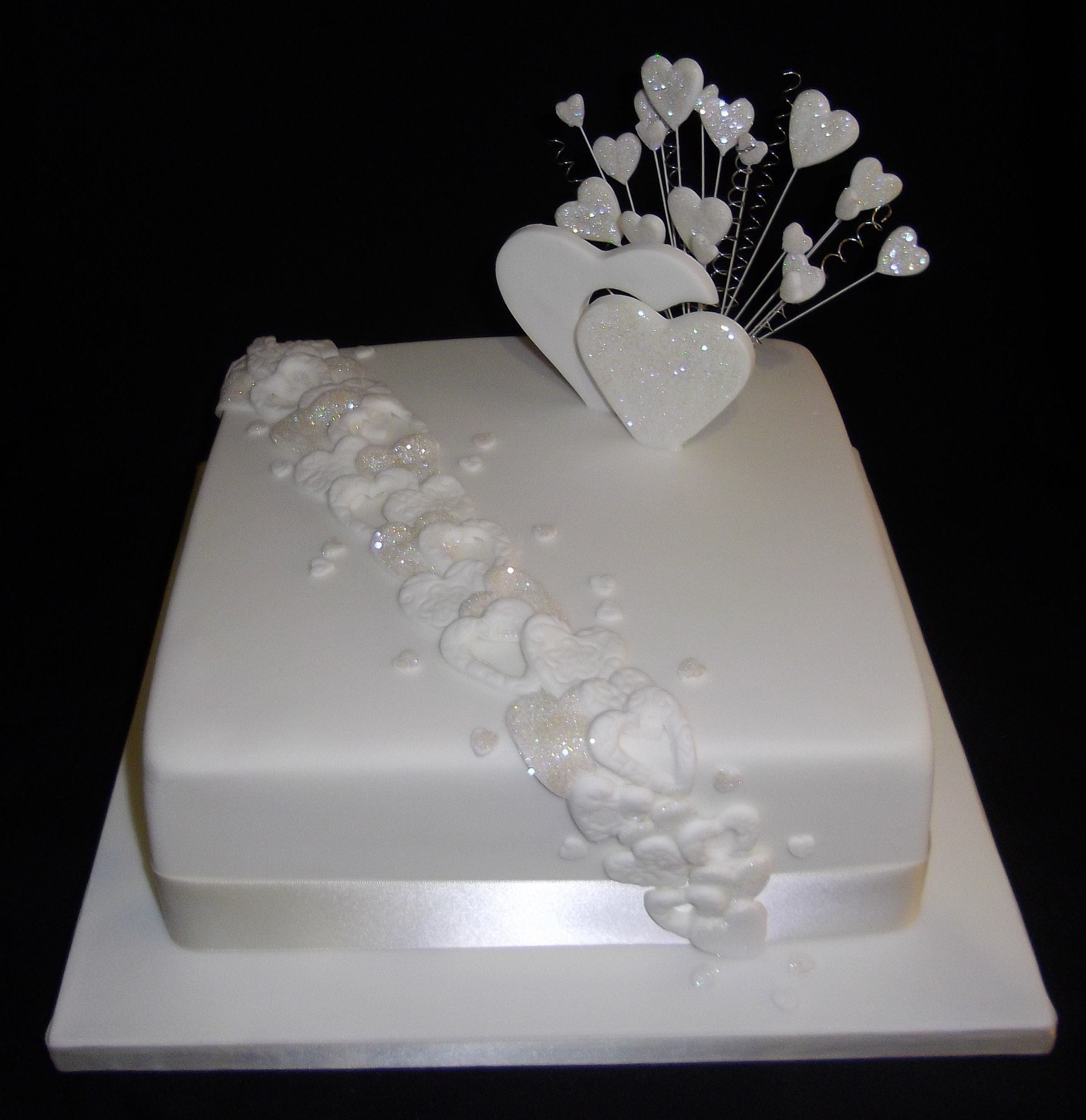 Single Tier Wedding Cake