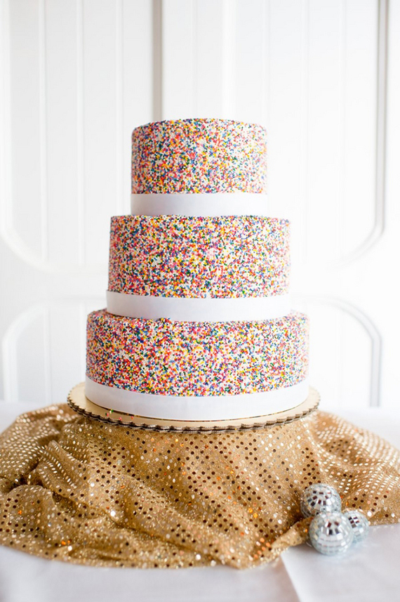 Sprinkle Wedding Cake Layer