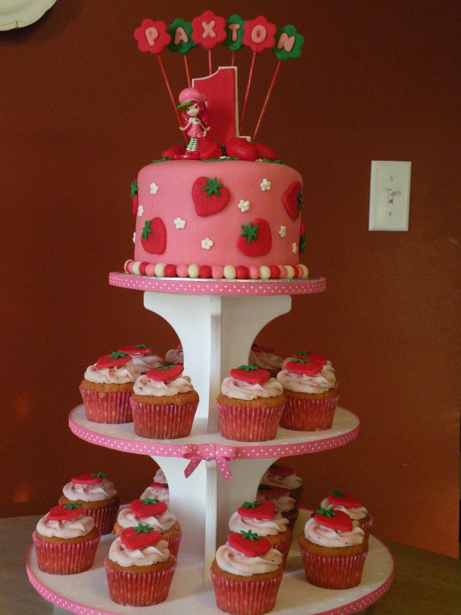 Strawberry Shortcake 1st Birthday Cake