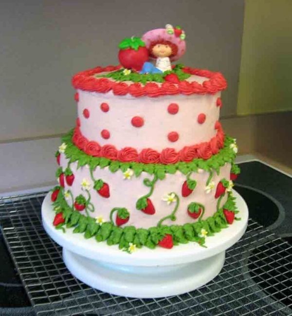 Strawberry Shortcake Birthday Cake